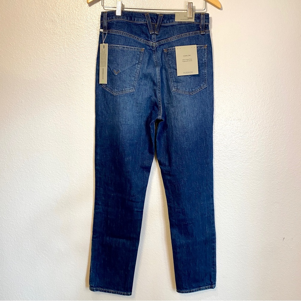 NWT Hudson Harlow Ultra High-Rise Cigarette Ankle Jeans Size 28